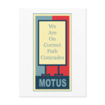 vereteno's: CORRECT PATH COMRADES Post Card