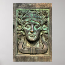 Veridgris Door Handle Print