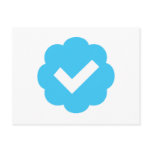 Verified Account Symbol postcards