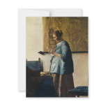 Vermeer's Woman in Blue Reading a Letter ca.1665 invitations