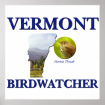 Vermont Birdwatcher Poster