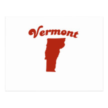 VERMONT Red State Post Cards