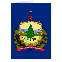 Vermont State Flag Cards