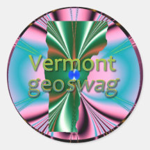 Vermont State Geocaching Supplies Stickers Geoswag