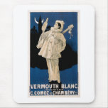 Vermouth Blanc Vintage Drink Ad Art Mouse Pads
