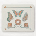 Verneuil  Art Nouveau Butterflies Mousepad