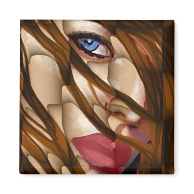 Veronica samba magnet by DigitalCreations
