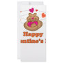 Vert cute valentine bear rack cards