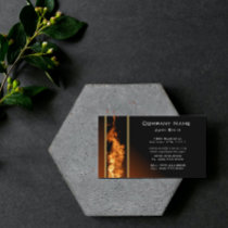 Vertical Flame Business Card