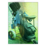 Vertical Golf Caddie Greeting Card