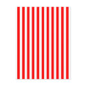 Vertical Red & White Stripes postcards