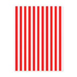 Vertical Red & White Stripes postcards
