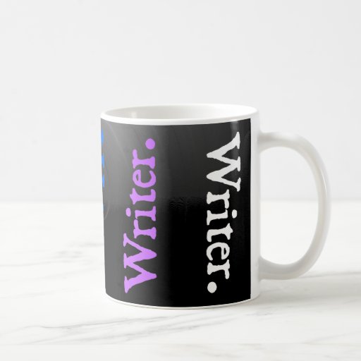 Vertical Reversal Colorsplash Writer. Coffee Mug