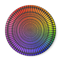 Vertigo: Abstract Design: Refrigerator Magnet