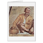 Vertumnus And Pomona Detail By Jacopo Pontormo Greeting Card