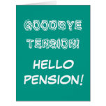 Very big oversized retirement card with cute quote
