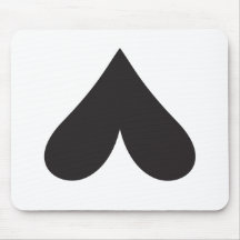 Very Dark Sarcastic Heart Mousemat