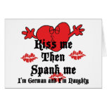Very Funny Kiss Me I'm German Card