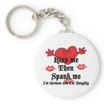 Very Funny Kiss Me I'm German Keychain