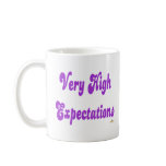 Very High Expectations Purple Mug