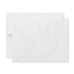 Very Light Blue Peace Dove invitations