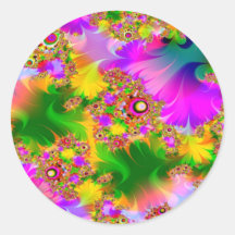 Very psychedelic round stickers