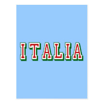Very Simple yet cool Italia logo of Italy Post Cards