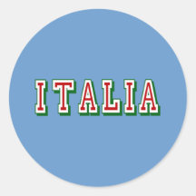 Very Simple yet cool Italia logo of Italy Round Sticker