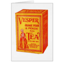 Vesper Tea Package, Greeting Card