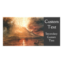 Vesuvius Erupting Customised Photo Card