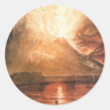 Vesuvius Erupting Sticker