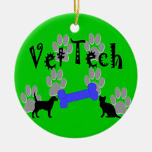 Vet Tech Christmas Ornament