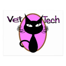 Vet Tech Gifts  "Adorable Cat Design" Post Card