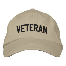 VETERAN EMBROIDERED BASEBALL CAPS