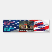 Veteran Memorial Vale of Tears Remembrance Bumper Sticker