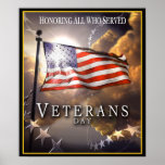 Veterans Day - Honouring All Who Served posters