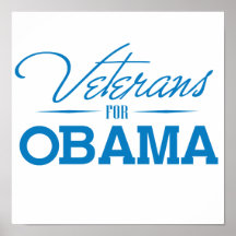 VETERANS FOR OBAMA -.png Posters