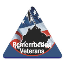 Veterans Triangle Sticker