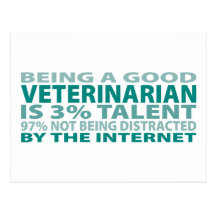 Veterinarian 3% Talent Postcard