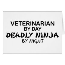 Veterinarian Deadly Ninja Card