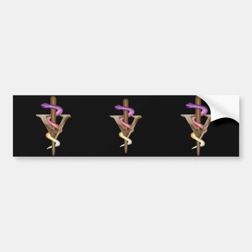 Veterinarian Emblem Bumper Sticker