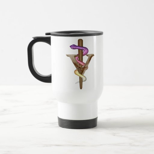 Veterinarian Emblem Coffee Mugs