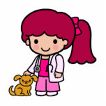 Veterinarian Girl photo sculptures