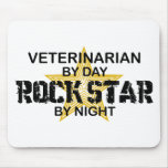 Veterinarian Rock Star by Night mousepads