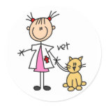 Veterinarian Stick Figure Sticker