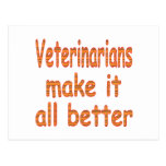 Veterinarians Make it all Better Post Cards