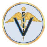 Veterinary Caduceus stickers