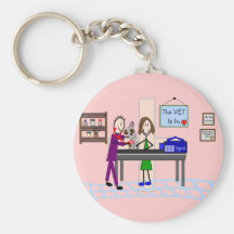 Veterinary Gifts "The Vet Is In" Key Chain