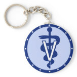 veterinary logo 2 keychains