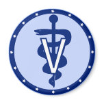 veterinary logo 2 magnets